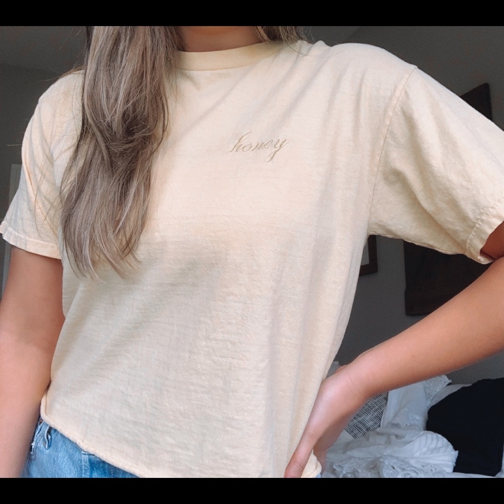 Brandy Melville Embroidered Tee